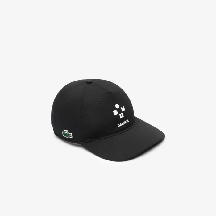 Caps and Hats MenWomen Lacoste Unisex Lacoste Tennis X Daniil Medvedev Cap Black C31