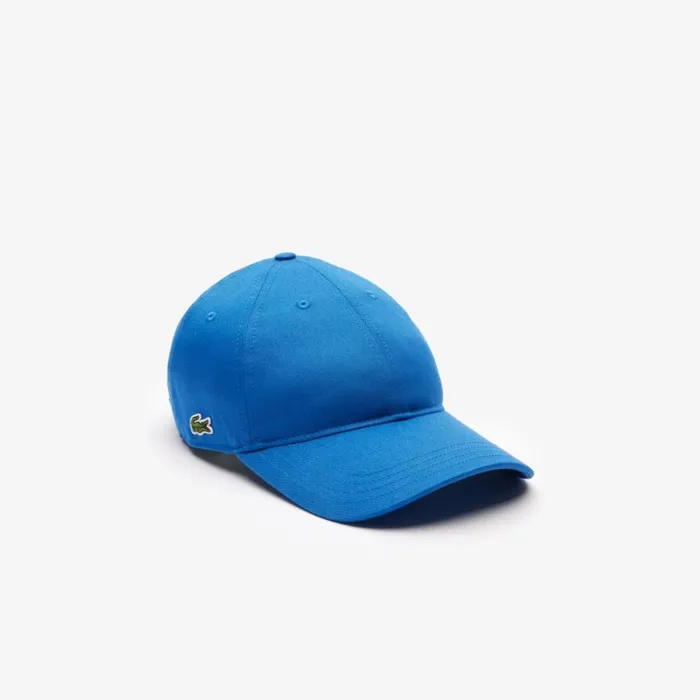 Caps and Hats MenWomen Lacoste Unisex Organic Cotton Twill Cap Ladigue Blue Ixw