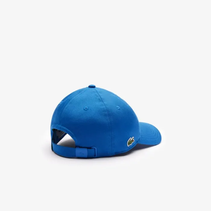 Caps and Hats MenWomen Lacoste Unisex Organic Cotton Twill Cap Ladigue Blue Ixw