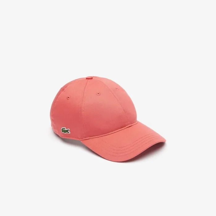 Caps and Hats MenWomen Lacoste Unisex Organic Cotton Twill Cap Pink Zv9