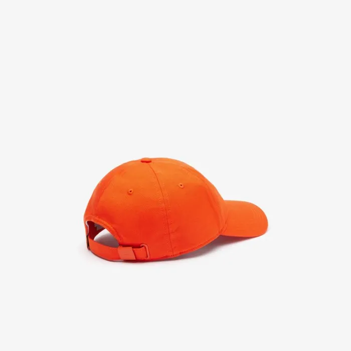 Caps and Hats MenWomen Lacoste Unisex Organic Cotton Twill Cap Sunrise Orange Sji