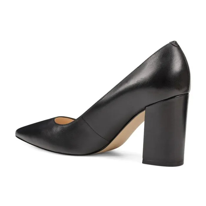 Cara Dress Pumps Black Leather Women Nine West Heels Cara Dress Pumps Black Leather Women Nine West Heels