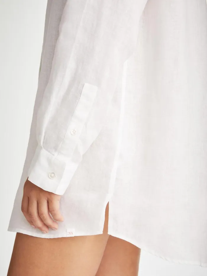 Casual Shirts Women Derek Rose Shirt Sicily Linen White