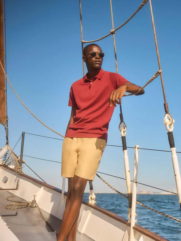 Casual Shorts Men Derek Rose Shorts Sydney Linen Sand