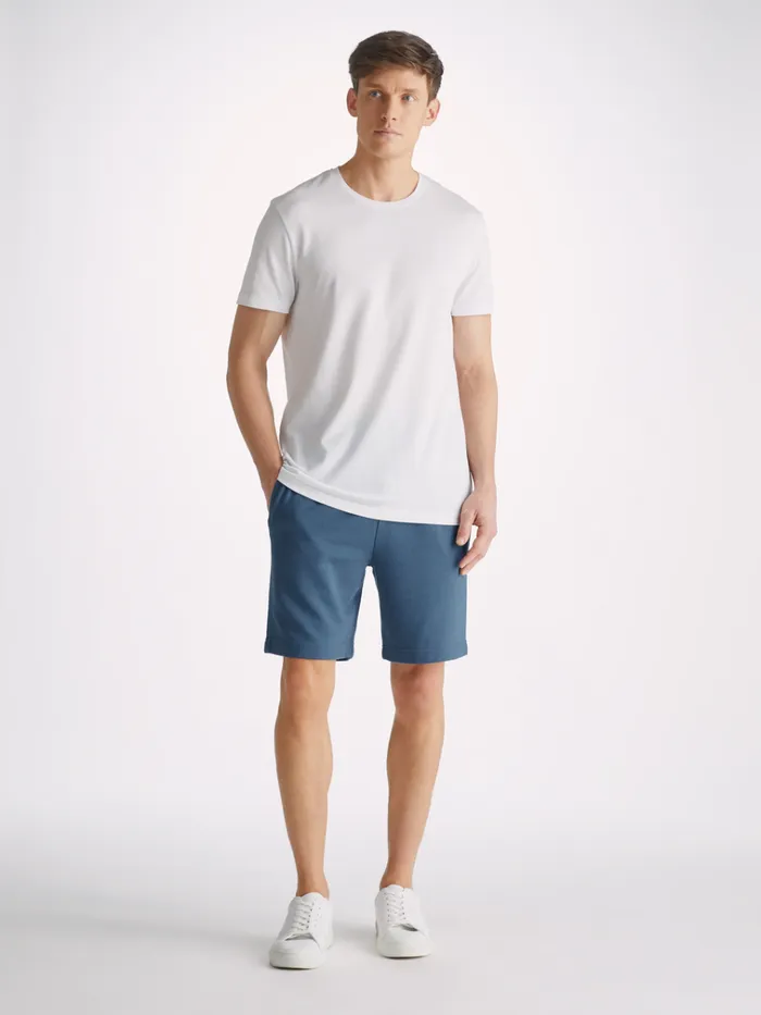 Casual Shorts Men Derek Rose Sweat Shorts Quinn Cotton Modal Denim
