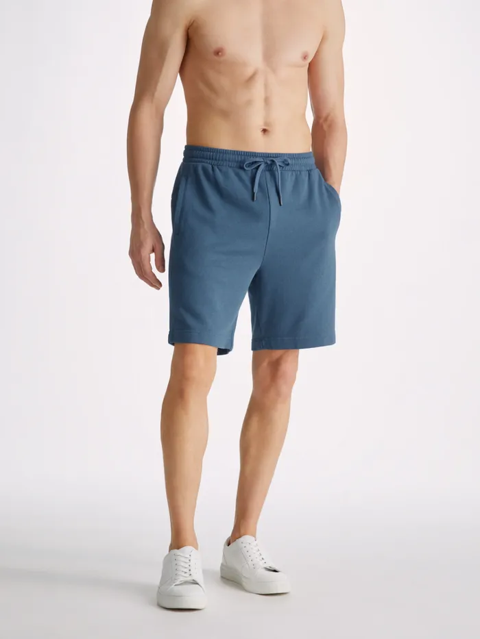 Casual Shorts Men Derek Rose Sweat Shorts Quinn Cotton Modal Denim