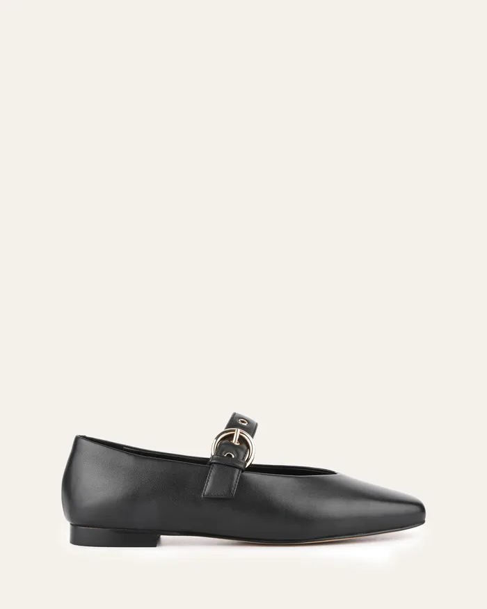 CASUAL Women Annabelle casual flats black leather jomercer