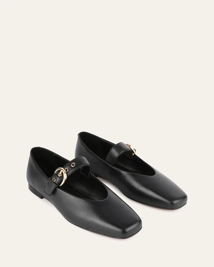 CASUAL Women Annabelle casual flats black leather jomercer CASUAL Women Annabelle casual flats black leather jomercer