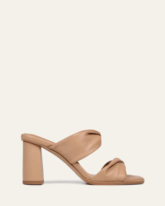 Caylie high heel sandals beige leather Women HIGH SANDALS jomercer