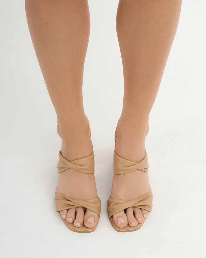Caylie high heel sandals beige leather Women HIGH SANDALS jomercer Caylie high heel sandals beige leather Women HIGH SANDALS jomercer