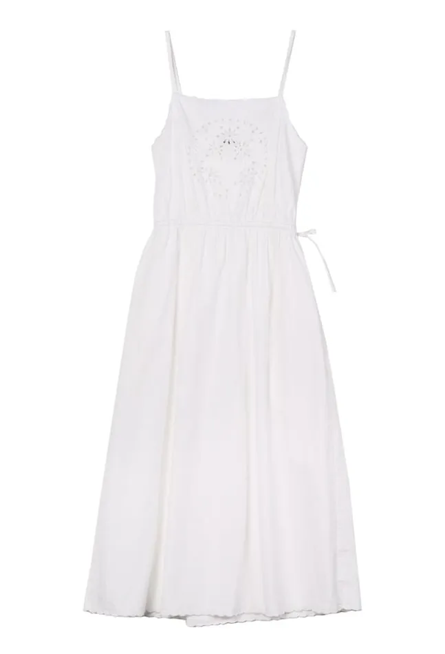 Celestine White Cotton Midi Dress Women Ciao Lucia White Dresses