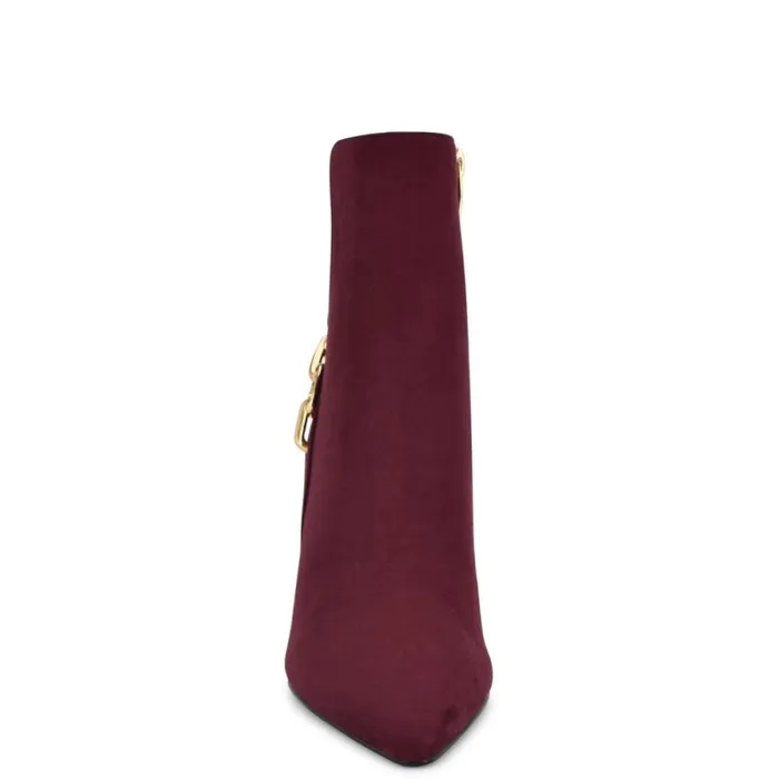 Chaine Pointy Toe Dress Booties Dark Red Women Nine West Boots and Booties Chaine Pointy Toe Dress Booties Dark Red Women Nine West Boots and Booties