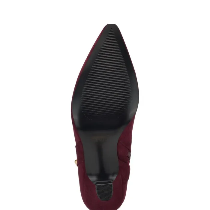 Chaine Pointy Toe Dress Booties Dark Red Women Nine West Boots and Booties Chaine Pointy Toe Dress Booties Dark Red Women Nine West Boots and Booties
