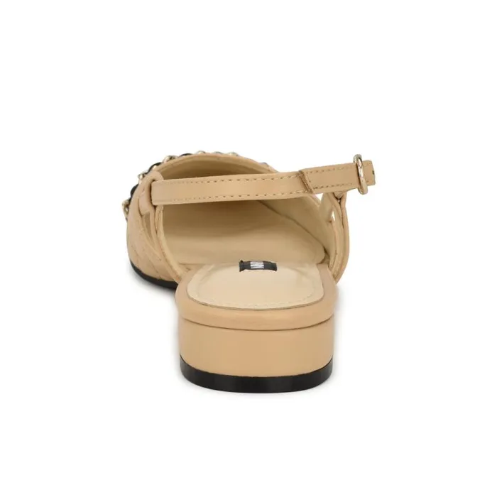Charme Slingback Dress Flats Naturalblack Women Nine West Flats Charme Slingback Dress Flats Naturalblack Women Nine West Flats