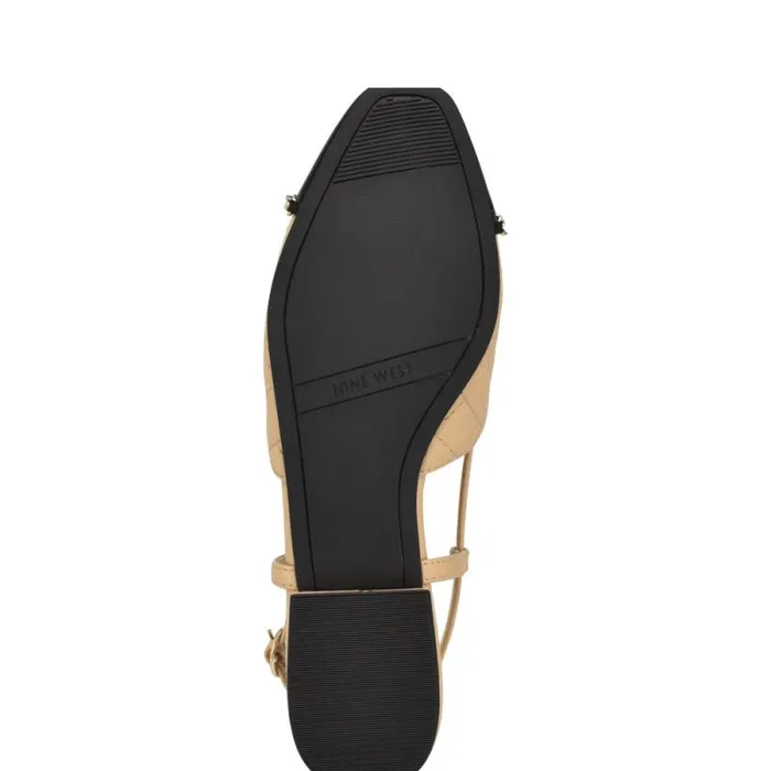 Charme Slingback Dress Flats Naturalblack Women Nine West Flats Charme Slingback Dress Flats Naturalblack Women Nine West Flats