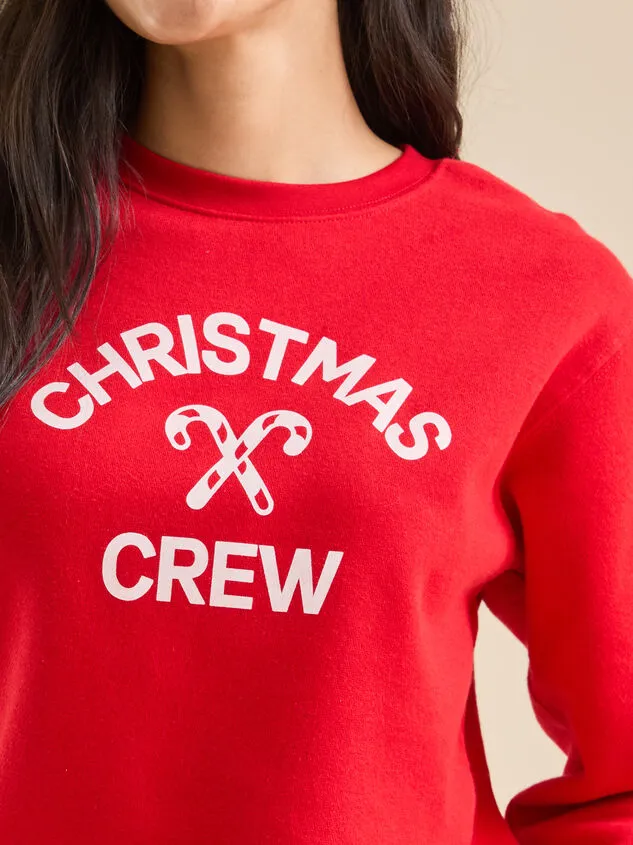 Christmas Crew Adult Graphic Sweatshirt Red Women Altar039d State Mama Christmas Crew Adult Graphic Sweatshirt Red Women Altar039d State Mama