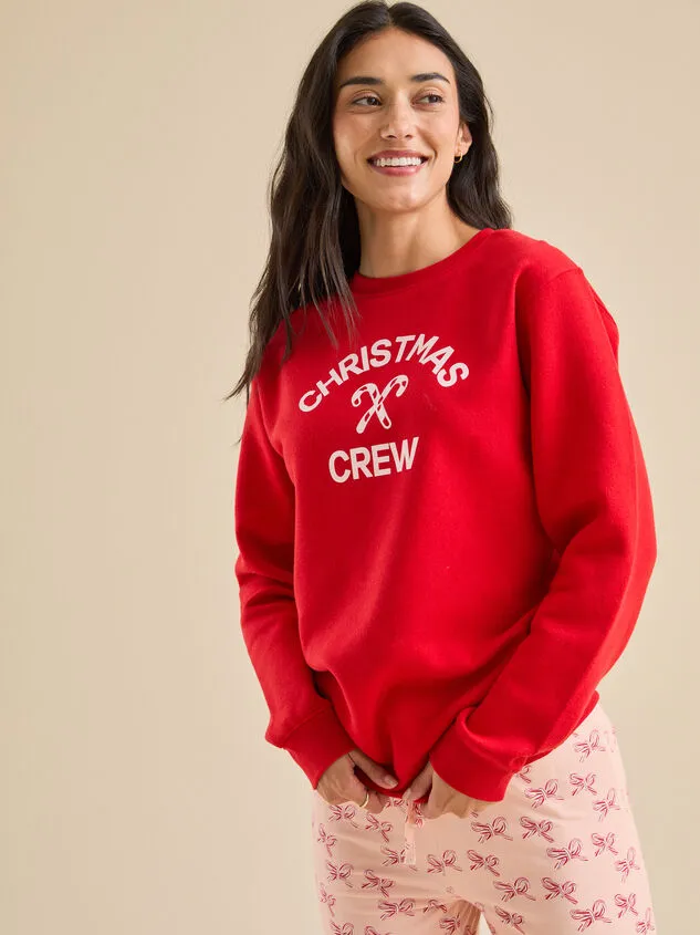 Christmas Crew Adult Graphic Sweatshirt Red Women Altar039d State Mama Christmas Crew Adult Graphic Sweatshirt Red Women Altar039d State Mama
