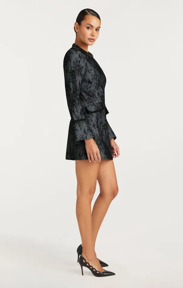 Cinq Sept Bonded Lace Reina Dress Lightindigoblack Women Mini