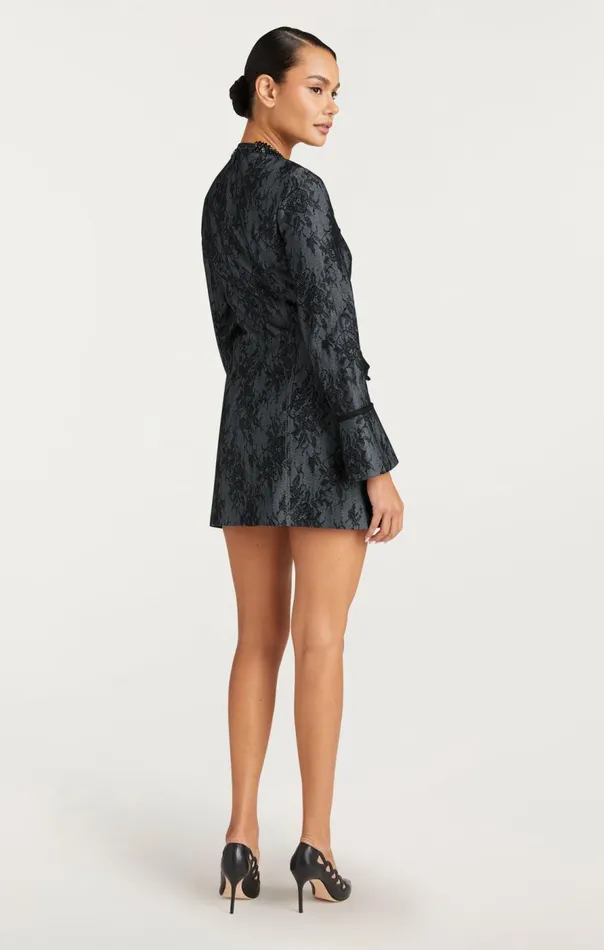 Cinq Sept Bonded Lace Reina Dress Lightindigoblack Women Mini