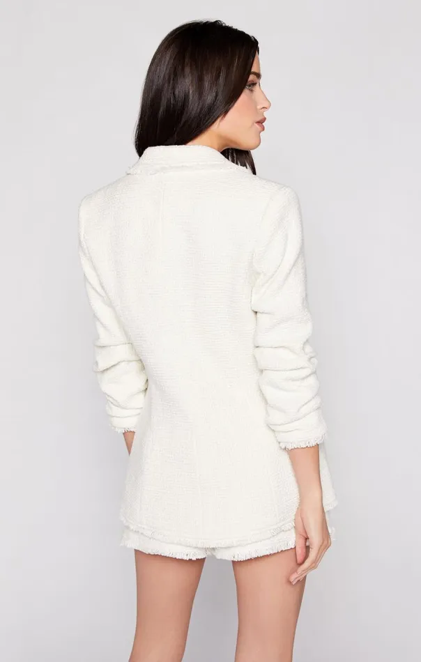 Cinq Sept Boucle Khloe Blazer Gardenia Women Jackets