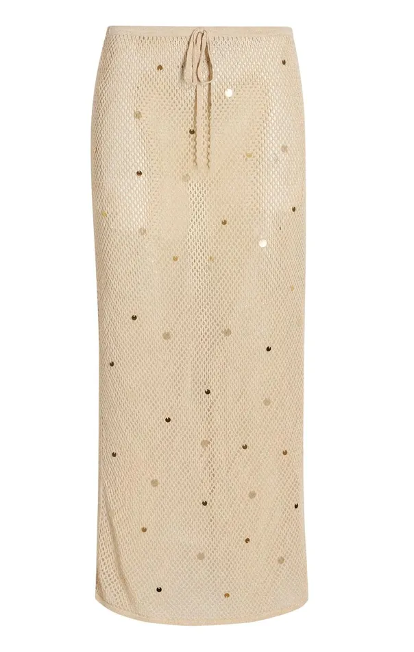 Cinq Sept Briar Skirt Naturalgold Women Skirts