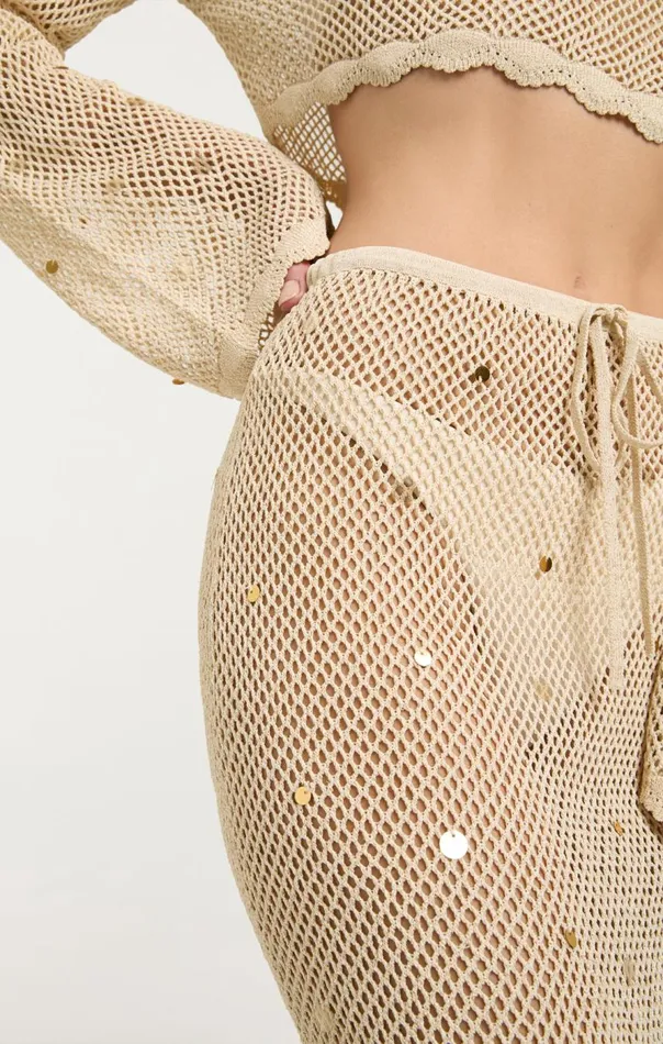 Cinq Sept Briar Skirt Naturalgold Women Skirts