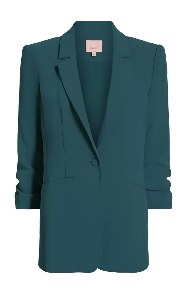 Cinq Sept Crepe Khloe Blazer Greenonyx Women Blazers