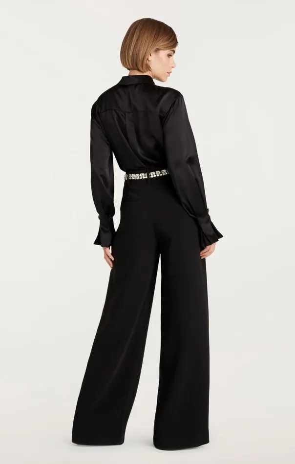 Cinq Sept Demetria Top Black Women Long Sleeve Tops