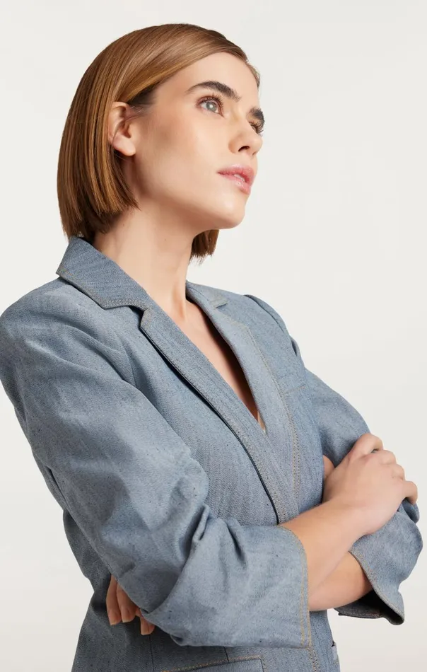 Cinq Sept Denim Khloe Blazer Lightindigo Women Blazers
