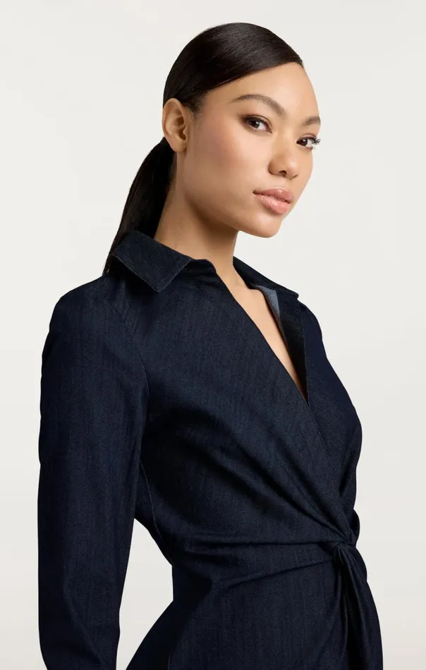Cinq Sept Denim Mckenna Dress Indigo Women Mini