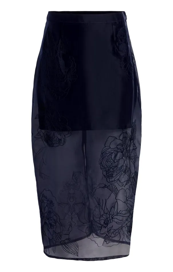 Cinq Sept Etta Skirt Navy Women Skirts