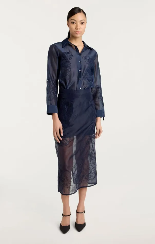 Cinq Sept Etta Skirt Navy Women Skirts