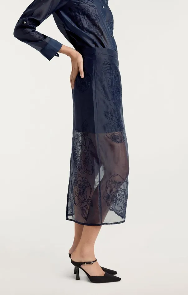 Cinq Sept Etta Skirt Navy Women Skirts