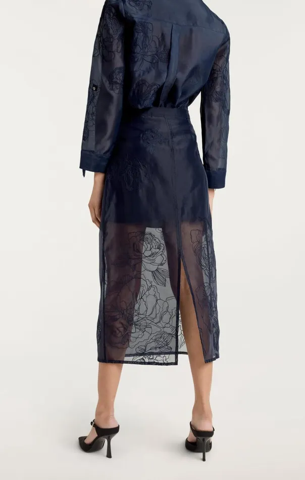 Cinq Sept Etta Skirt Navy Women Skirts