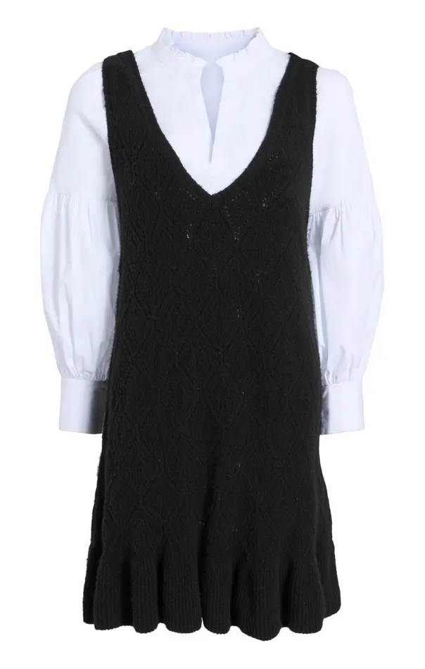 Cinq Sept Greysen Dress Blackwhite Women Sweaters and Knits