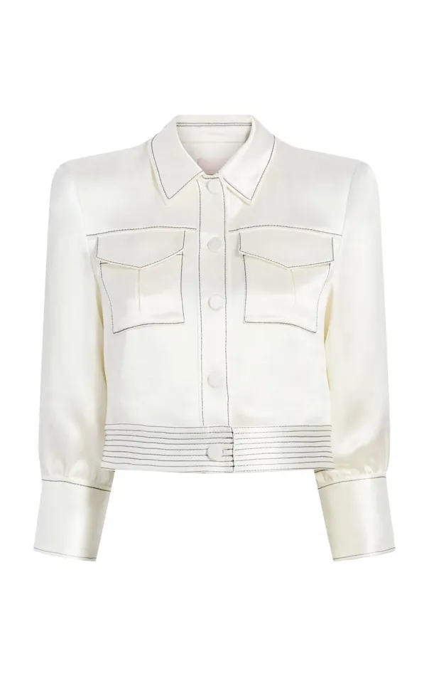 Cinq Sept Jenson Jacket Ivoryblack Women Jackets