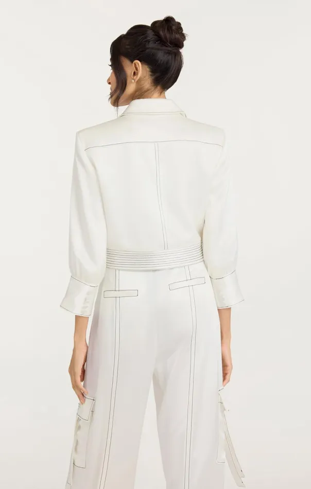 Cinq Sept Jenson Jacket Ivoryblack Women Jackets