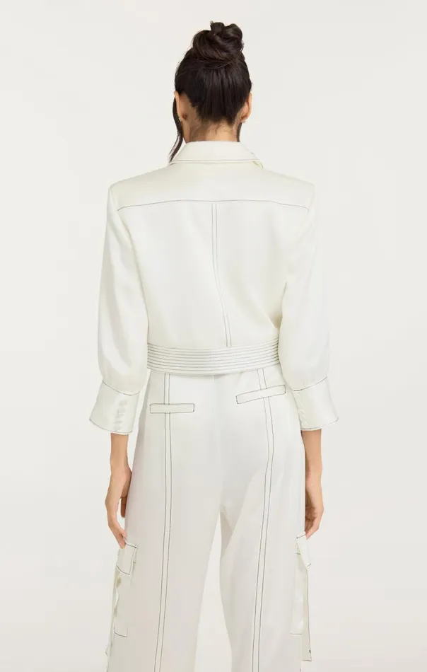 Cinq Sept Jenson Jacket Ivoryblack Women Jackets