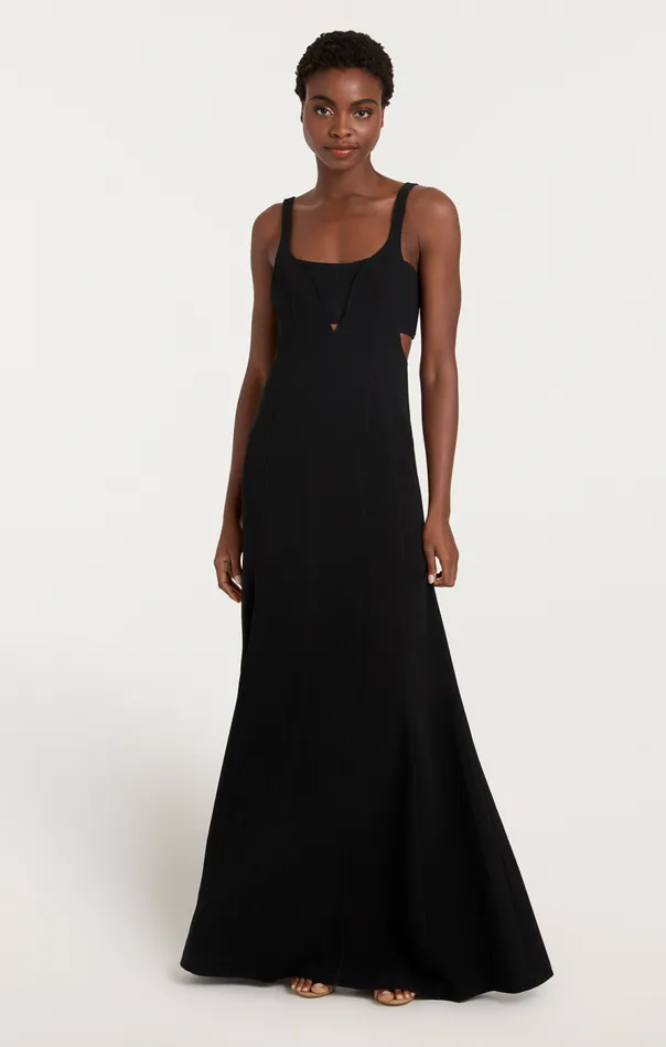 Cinq Sept Liliane Gown Black Women Cocktail and Evening