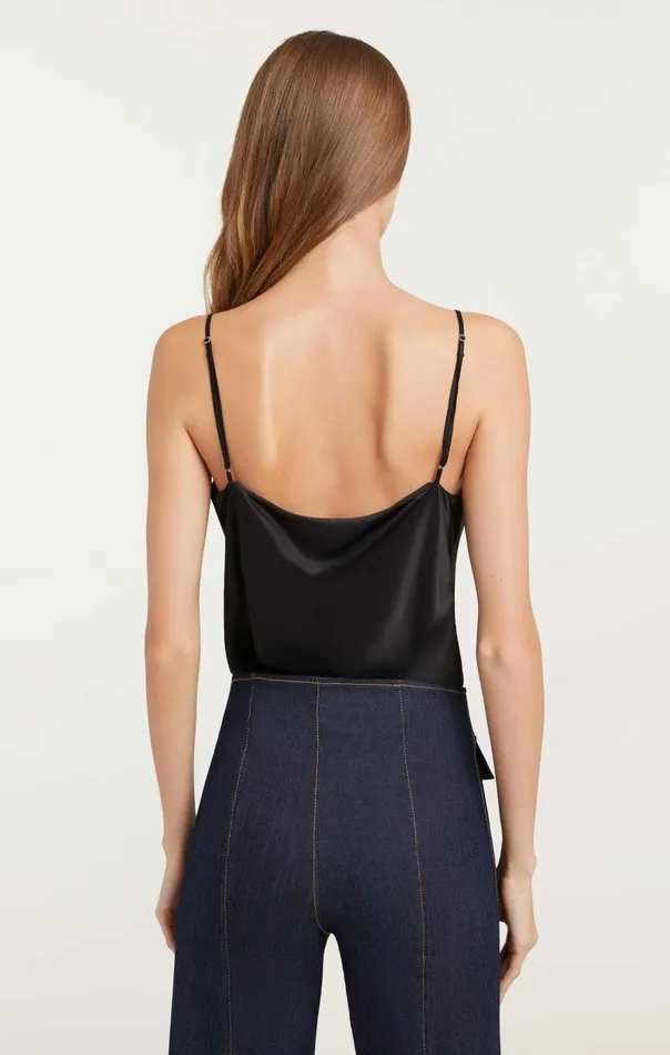 Cinq Sept Marta Cami Black Women Tank Tops and Camisoles