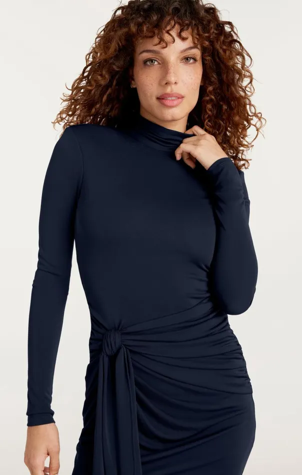 Cinq Sept Mini Johnson Dress Navy Women Mini