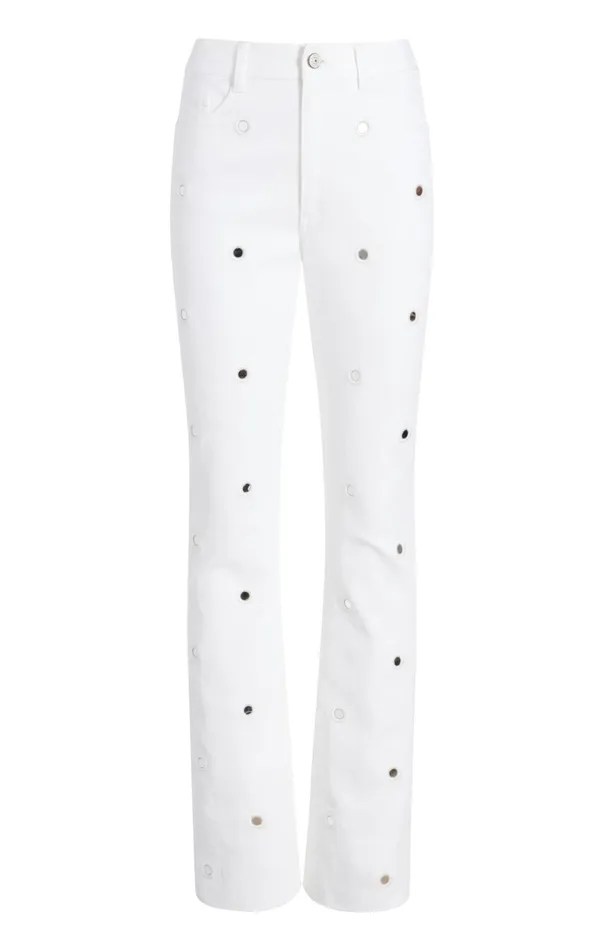 Cinq Sept Mirror Denim Shailene Pant White Women Denim