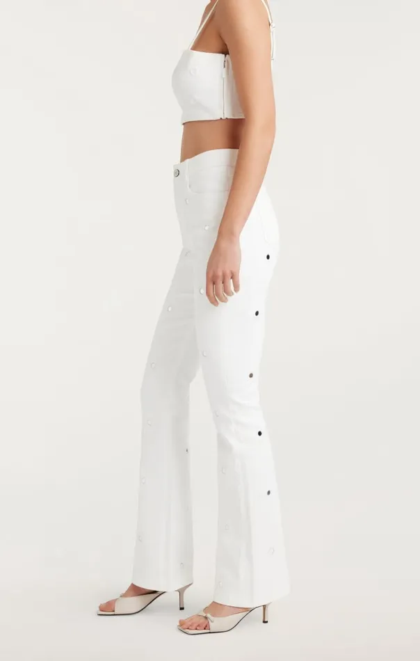 Cinq Sept Mirror Denim Shailene Pant White Women Denim