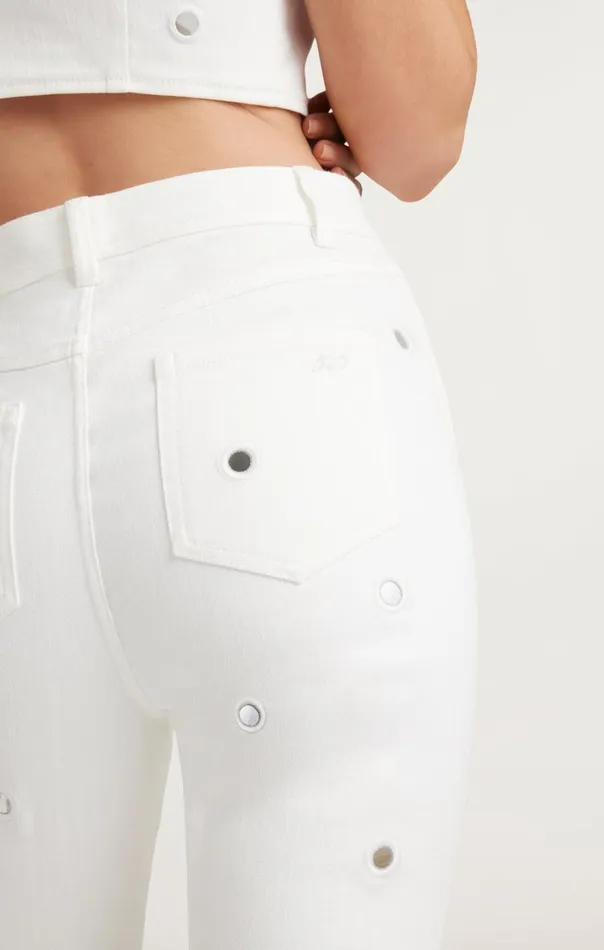Cinq Sept Mirror Denim Shailene Pant White Women Denim