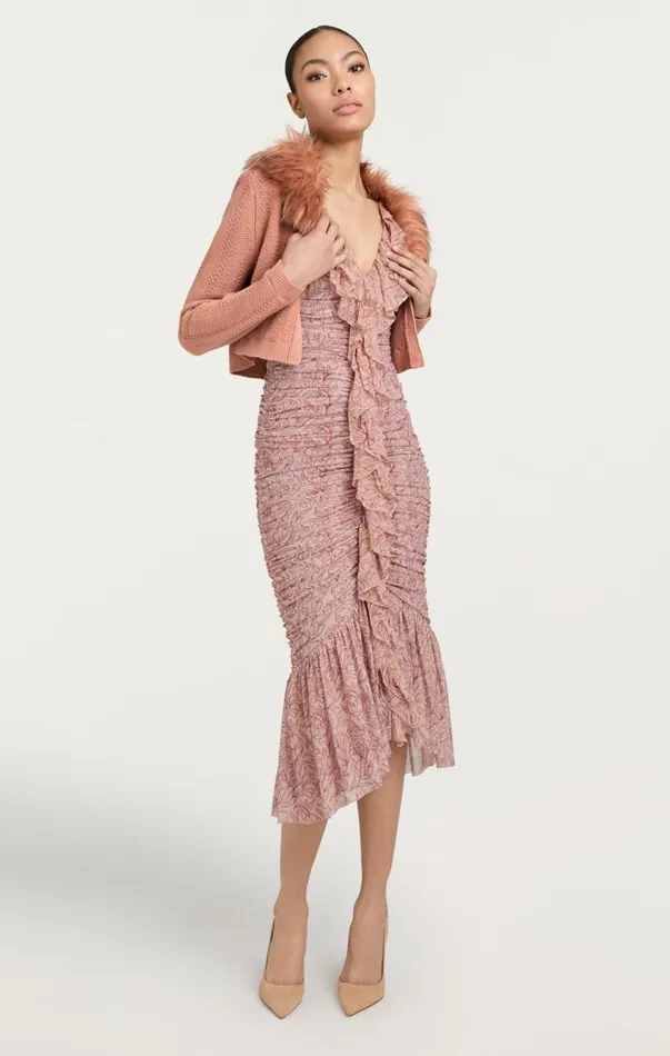 Cinq Sept Paola Dress Blushermulti Women Cocktail and Evening