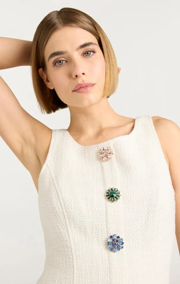 Cinq Sept Randi Dress Gardenia Women Mini