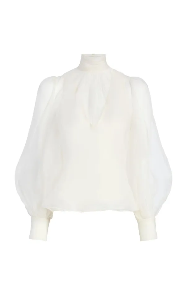 Cinq Sept Reo Top Ivory Women Long Sleeve Tops