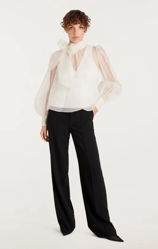 Cinq Sept Reo Top Ivory Women Long Sleeve Tops