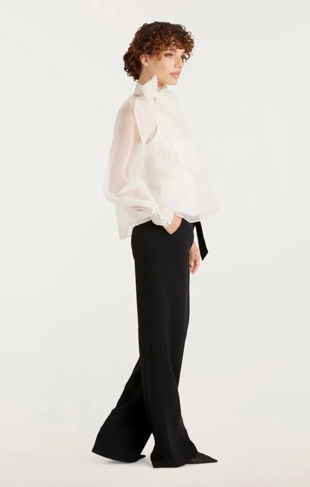 Cinq Sept Reo Top Ivory Women Long Sleeve Tops