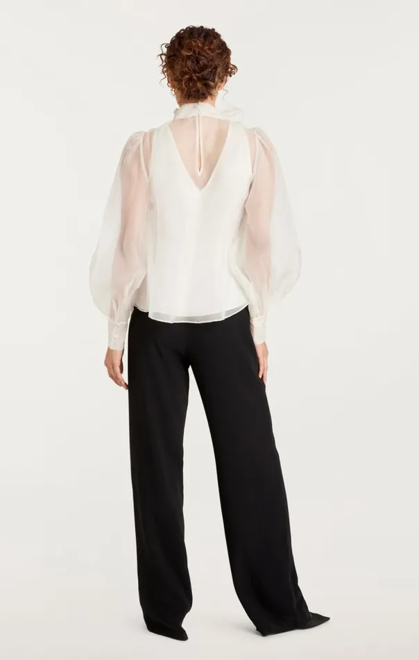 Cinq Sept Reo Top Ivory Women Long Sleeve Tops